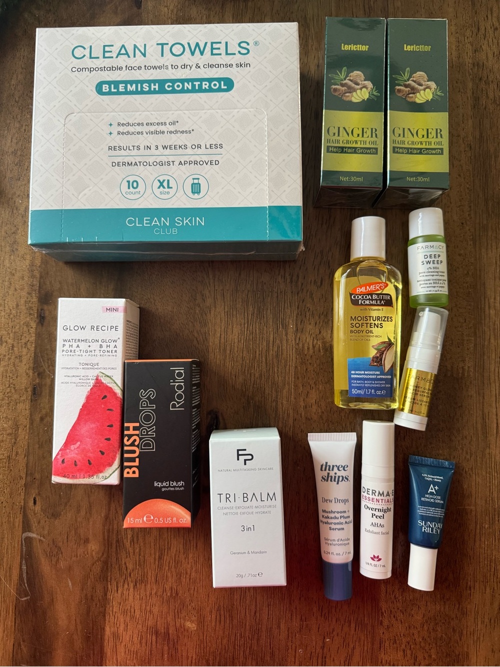 Toiletry Bundle Bag - Clean Skin Club, Sunday Riley, Glow Recipe and More